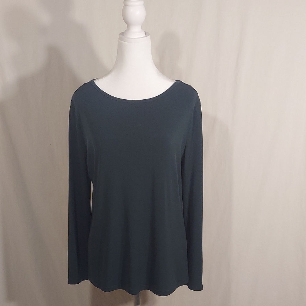 Michael Kors Long Sleeve Tunic featuring signature gold logo-embossed buttons
